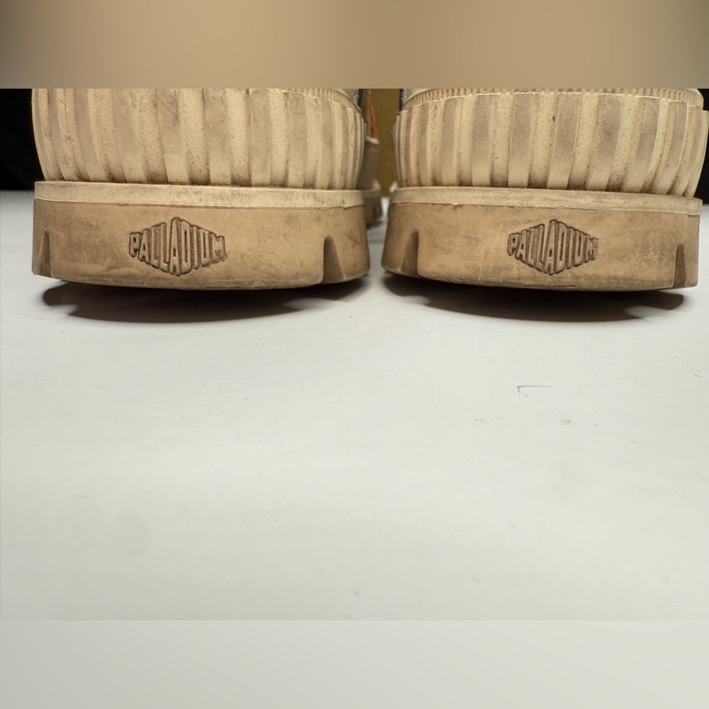 Palladium Pallashock Outcity sneakers in Almond Milk gorpcore utility lug sole - Picture 8 of 14